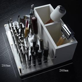 img 2 attached to 📦 Organize and Store Your Leather Tools with NW Acrylic Plastic Leather Tools Storage Box - Medium Size (11x10.23x5.11inch)