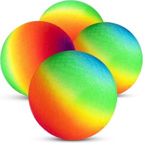 img 1 attached to 🌈 Inflatable Bedwina Rainbow Playground Balls