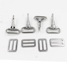 img 4 attached to 🔗 YYST 304 Stainless Steel Snaps Hooks and Sliders: Ideal Accessories for 1" Straps, Bimini Top, and Boat Tops