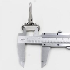 img 2 attached to 🔗 YYST 304 Stainless Steel Snaps Hooks and Sliders: Ideal Accessories for 1" Straps, Bimini Top, and Boat Tops