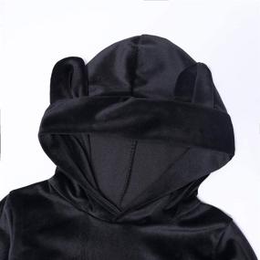 img 2 attached to Худи с капюшоном из бархата, спортивный костюм, толстовка, свободные штаны, детская одежда, спортивная.