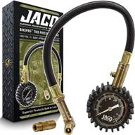 🚴 jaco bikepro tire pressure gauge - 160 psi (road bike & bmx series), presta & schrader air chucks logo