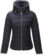 π§₯ stay warm in style: giolshon women puffer jacket - winter fashion quilted lightweight full-zip coat logo
