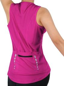 img 2 attached to 👚 Women's Sleeveless Racerback Cycling Jersey with Pockets - Ideal for Indoor and Outdoor Bike Recreation