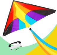 🪁 emma kites holiday delta kite - easy to fly for kids, adults, & beginners, with kite line, tail & bag - enjoy camping, picnic, beach, park playing (reverie) - great outdoor sports fun logo