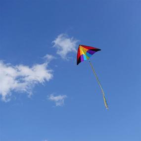 img 1 attached to 🪁 Emma Kites Holiday Delta Kite - Easy to Fly for Kids, Adults, & Beginners, with Kite Line, Tail & Bag - Enjoy Camping, Picnic, Beach, Park Playing (Reverie) - Great Outdoor Sports Fun