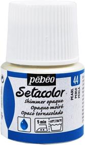 img 4 attached to 🎨 Enhance Your Fabric with PEBEO Setacolor Opaque Paint - Shimmer Pearl in a 45ml Bottle
