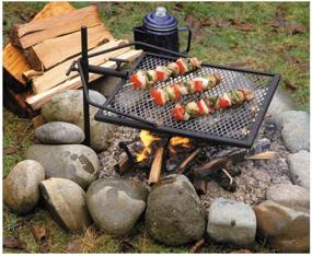 img 1 attached to 🔥 Enhanced Adjust-A-Grill Camping Grill - Optimizes Outdoor Cooking for Convenience and Safety