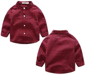 img 3 attached to 🌸 Boys' Elegant Sleeve Shirts with Flower Patterns in Clothing Sets