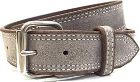 img 4 attached to 👔 Genuine Suede 1-Inch Wide Men's Belt - Stylish Accessories and Belts