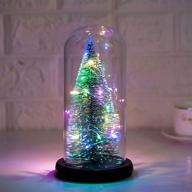 🎄 colorful artificial tree in glass dome - ideal christmas decorations for women, family, girlfriend logo