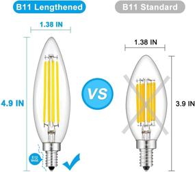 img 3 attached to 🔌 CRLight Lengthened Chandelier Industrial Electrical: A High-Performance Lighting Component for Candelabra Equivalent