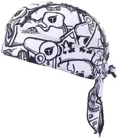 img 4 attached to HEROBIKER Breathable Bandana: Adjustable Boys' Hat & Cap Accessory With Wicking Technology