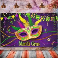 party backdrop banner decoration extra large fabric mardi gras sign banner photo booth backdrop background gras party supplies logo