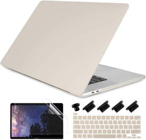 img 4 attached to 📦 Dongke MacBook Pro 13 inch Case 2020 Release Model A2338 M1 A2251 A2289, Plastic Hard Shell Case & Keyboard Cover - Compatible with MacBook Pro 13 2020 Touch Bar, Touch ID Compatible, Stone