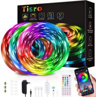 50ft led strip lights with remote & bluetooth control - sync music, color-changing for bedroom, kitchen, and room логотип