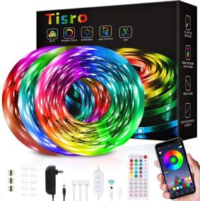 img 4 attached to 50ft LED Strip Lights with Remote & Bluetooth Control - Sync Music, Color-Changing for Bedroom, Kitchen, and Room