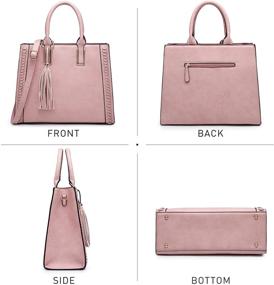 img 3 attached to 👜 Dasein Satchel Handbags: Stylish Leather Shoulder Women's Handbags & Wallets