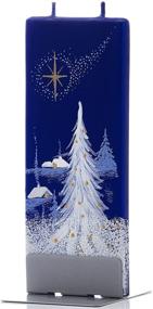 img 2 attached to Flatyz Christmas Night Candle with Star: Hand-Painted Flat Decorative Gift - 6 inches