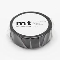 mt скотч из бумаги washi 3/5 х 33' матовый черный (mt01p207) - набор из 4 наборов логотип