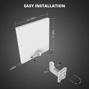 img 1 attached to Antop 360° Outdoor Amplified HDTV Antenna - 65 Mile Range, UHF 📺 VHF Freeview, 4K 1080P, HD Signal Booster, Support for Indoor/Outdoor/RV/Attic Use. Dual TV Support.