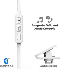 img 2 attached to SCOSCHE BT102WT-XWSP2 Rechargeable Bluetooth Wireless Earbuds With In-Line Microphone And Remote