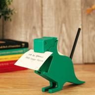 🦕 desktop note pad note dispenser dinosaur memo holder pen holder - organize and accessorize with 2 packs of 200 blanks! логотип