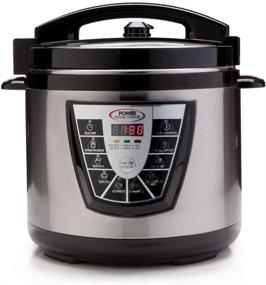 img 2 attached to Power Pressure Cooker XL 8 Quart: Digital Non-Stick Stainless Steel Steam Slow Cooker and Canner – The Ultimate Kitchen Essential