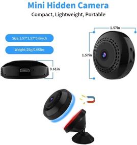 img 3 attached to 2021 Upgraded Mini WiFi Spy Camera 1080P: Wireless Hidden Cam with Audio and 📷 Video Recording, Live Feed, Home Security, Nanny Cam, Auto Night Vision, Motion Activated Alarm - Black