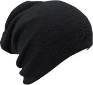 ❄️ parts express ski snowboard ribbed beanie: a sleek black one size fit for all winter activities logo