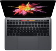 renewed apple 13in macbook pro with retina display and touch bar – 3.1ghz intel core i5, 8gb ram, 256gb ssd, space gray logo