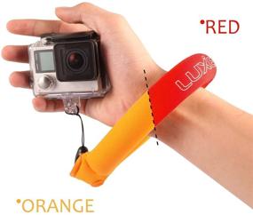 img 2 attached to Orange & Red Waterproof Camera Float Wrist Strap - Luxebell Universal Foam for GoPro Hero 8 7 6 5, Nikon, Olympus, Canon, Keys, Sunglasses, and Phones