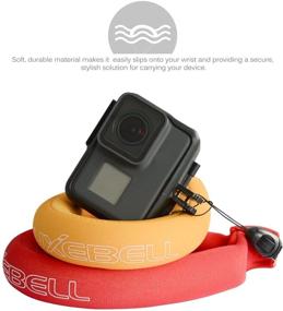 img 1 attached to Orange & Red Waterproof Camera Float Wrist Strap - Luxebell Universal Foam for GoPro Hero 8 7 6 5, Nikon, Olympus, Canon, Keys, Sunglasses, and Phones