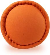 🧘 versatile 13 inch avran kapok floor round pouf zafu cushion pillow for meditation and yoga (orange) – the perfect medium firm companion logo