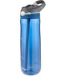 img 1 attached to 💦 Contigo Autospout Straw Ashland Water Bottle 24 Oz - Stormy Weather/Vibrant Lime/Monaco, 3-Pack: Ultimate Hydration on the Go!