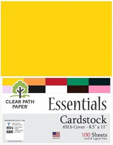 img 3 attached to Clear Path Paper Essentials Cardstock Pack - 8.5 x 11 inch - 100 Sheets - Enhance Your SEO