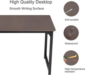 img 1 attached to 🖥️ WUGO 31.5" Gray Computer Desk - Modern Simple Style Table for Small Spaces, Home Office, Work, Study, and Gaming - Efficient Workstation