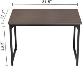 img 2 attached to 🖥️ WUGO 31.5" Gray Computer Desk - Modern Simple Style Table for Small Spaces, Home Office, Work, Study, and Gaming - Efficient Workstation