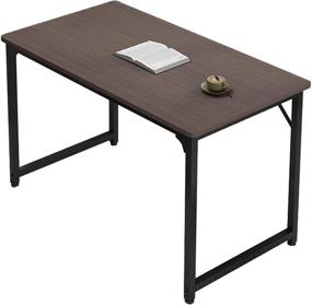 img 4 attached to 🖥️ WUGO 31.5" Gray Computer Desk - Modern Simple Style Table for Small Spaces, Home Office, Work, Study, and Gaming - Efficient Workstation