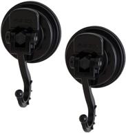 🔩 fe-h1041-2pk 2-pack medium adjustable swivel suction cup hook – holds up to 8 lbs (black) logo