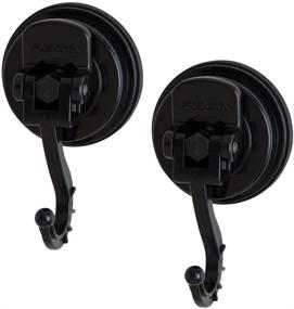 img 4 attached to 🔩 FE-H1041-2PK 2-Pack Medium Adjustable Swivel Suction Cup Hook – Holds Up to 8 lbs (Black)