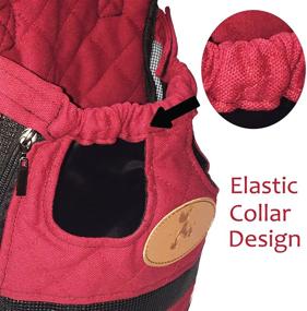 img 3 attached to 🐾 Удобный и стильный переносная сумка OLizee c открытыми ногами: идеальный портативный рюкзак для путешествий с котами и собаками (размер M)