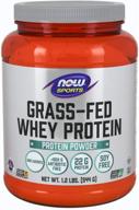 🥛 now sports nutrition grass-fed whey protein - 22g, unflavored powder - 1.2 lbs logo