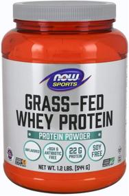 img 4 attached to 🥛 NOW Sports Nutrition Grass-fed Whey Protein - 22g, Unflavored Powder - 1.2 lbs