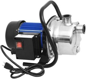 img 4 attached to Electric Water Transfer Pump - 1.6 HP Stainless Steel Shallow Well Garden Lawn Sprinkling Pump for Irrigation and Booster