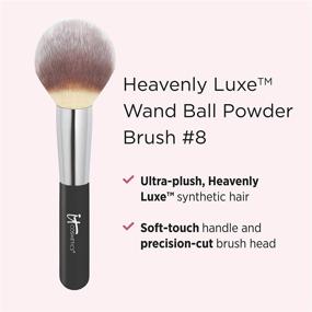 img 3 attached to 🌟 IT Cosmetics Heavenly Luxe Wand Ball Powder Brush #8 - The Ultimate Brush for Flawless Powder Application