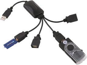 img 3 attached to 💻 High Speed USB 2.0 Hub with 4 Ports, in Black