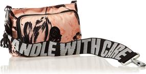 img 2 attached to 👜 Женская сумка через плечо Kipling Myrte: Металлическая сумочка, нейлоновый клатч и поясная сумка - Цветок Коралловой Радости.
