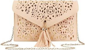 img 1 attached to 👜 Mily Hollow Envelope Shoulder Handbag - Women's Handbags and Wallets in Top-Handle Bag Style