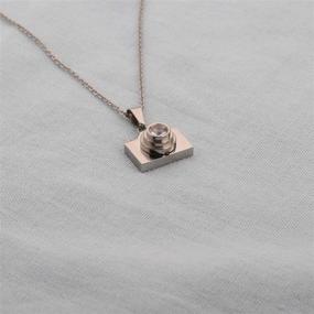 img 2 attached to 📷 AKTAP Camera Necklace: 3D Camera Charm Pendant for Photography, Videography, and Selfie Lovers – Perfect Gift for Photographers